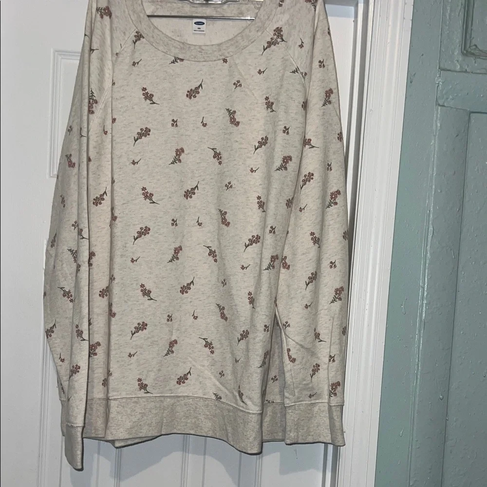 Old Navy Floral Cream Sweatshirt